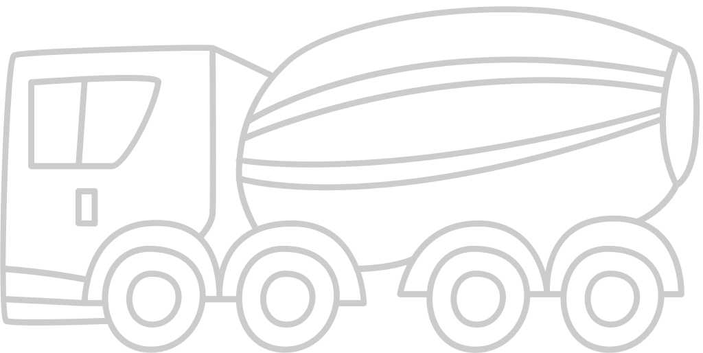 bulk cement trailer vector