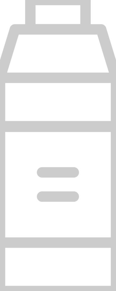 Water bottle outline vector