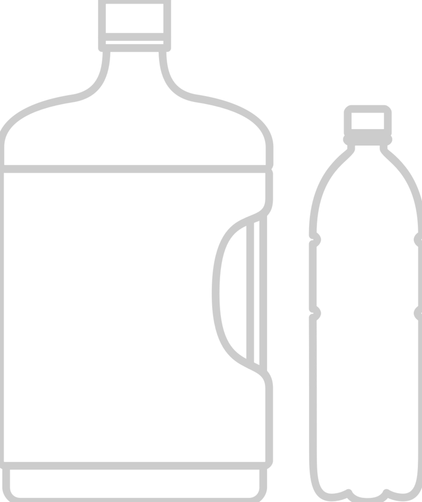 Water drinking bottle vector