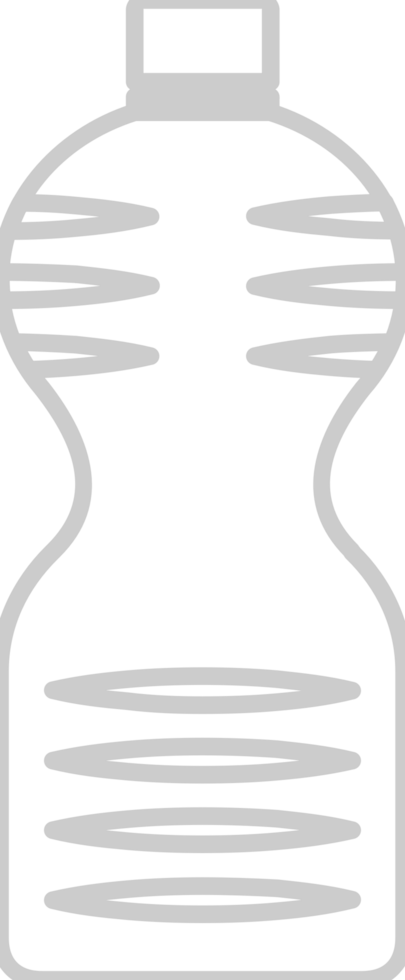 Water bottle outline vector
