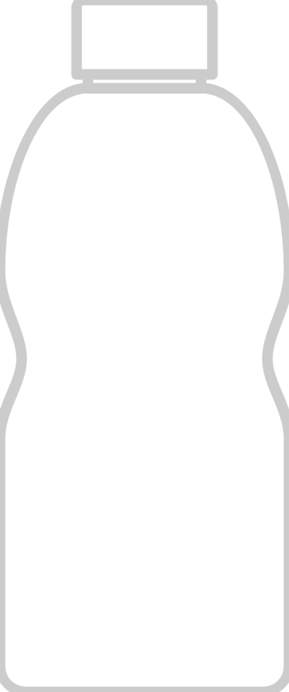 Water bottle outline vector