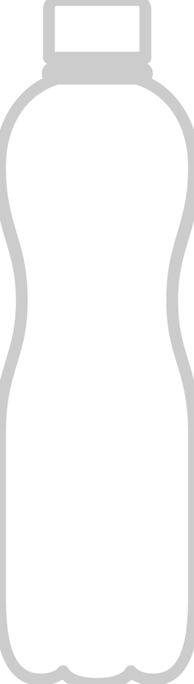 Water bottle outline vector
