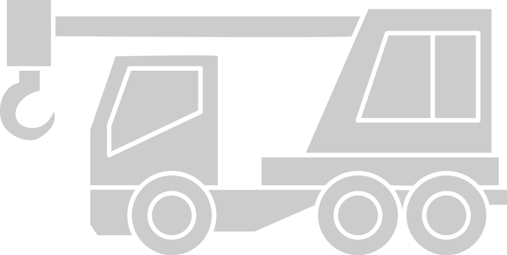 crane truck vector