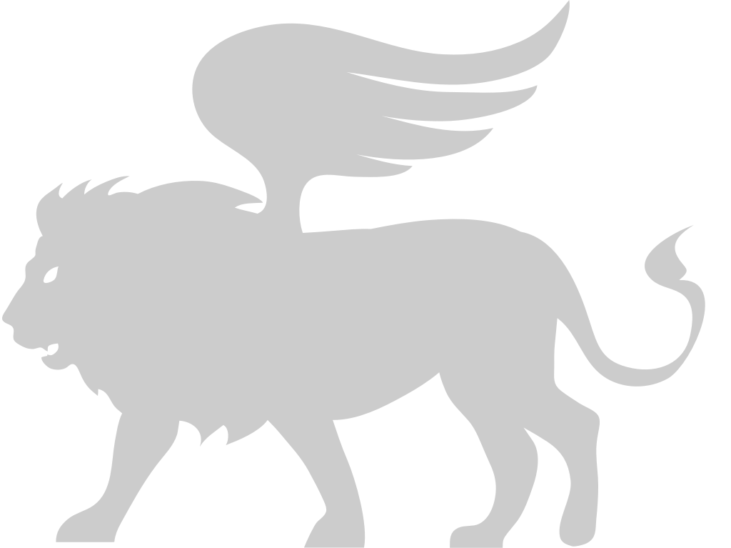 Winged lion vector