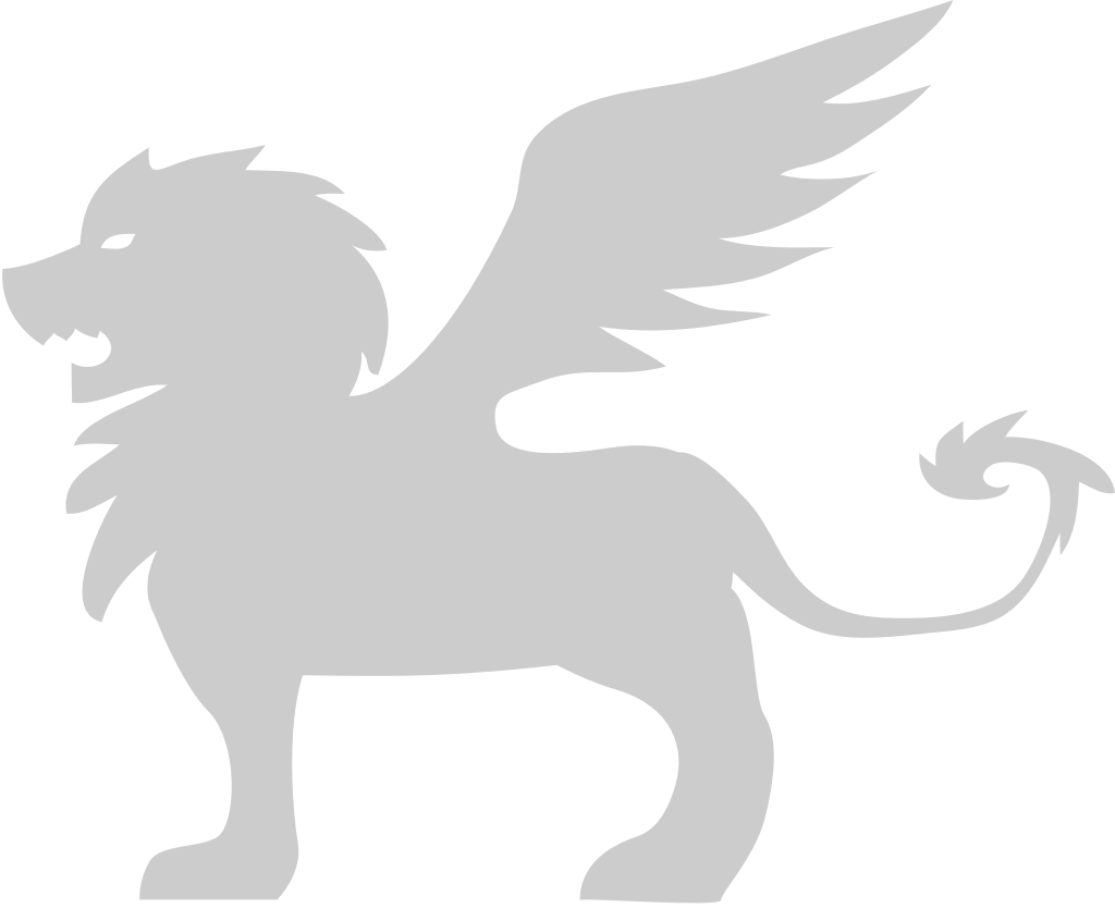 Winged lion vector