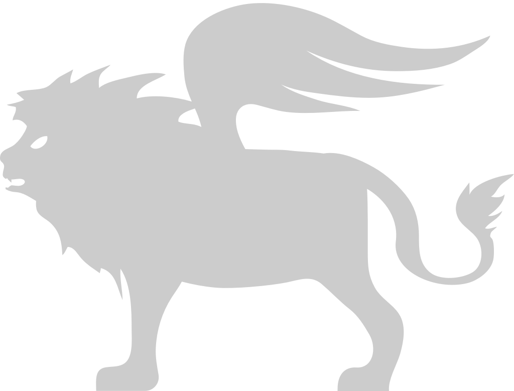 Winged lion vector