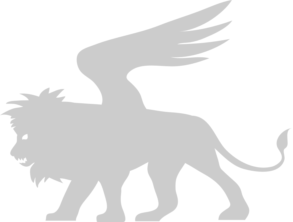 Winged lion vector