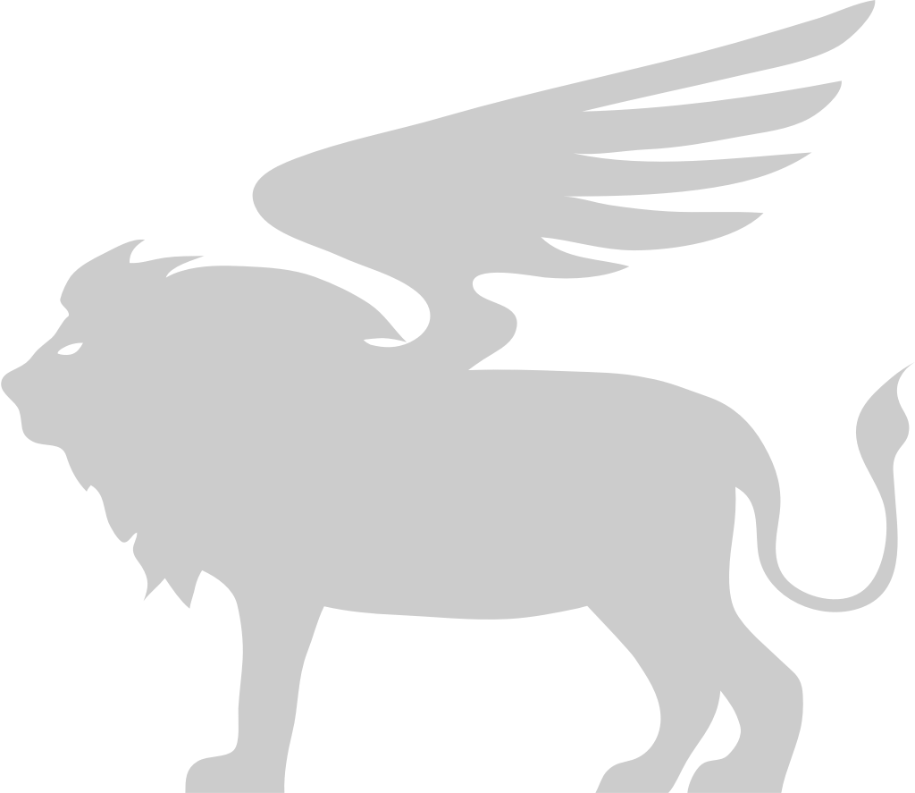 Winged lion vector