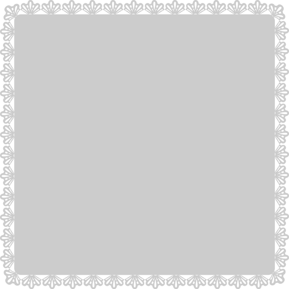 Square doily vector
