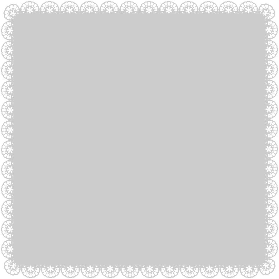 Square doily vector