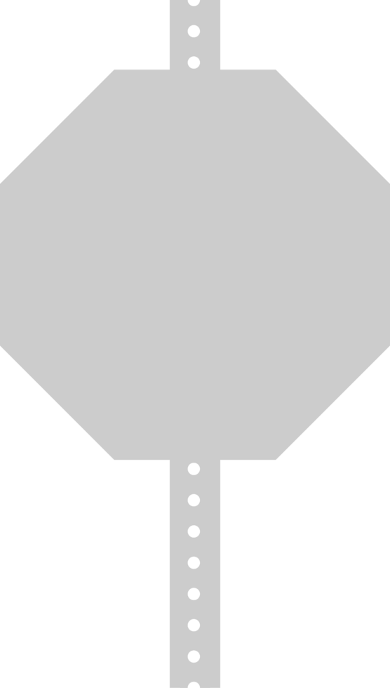 Sign road hexagon vector