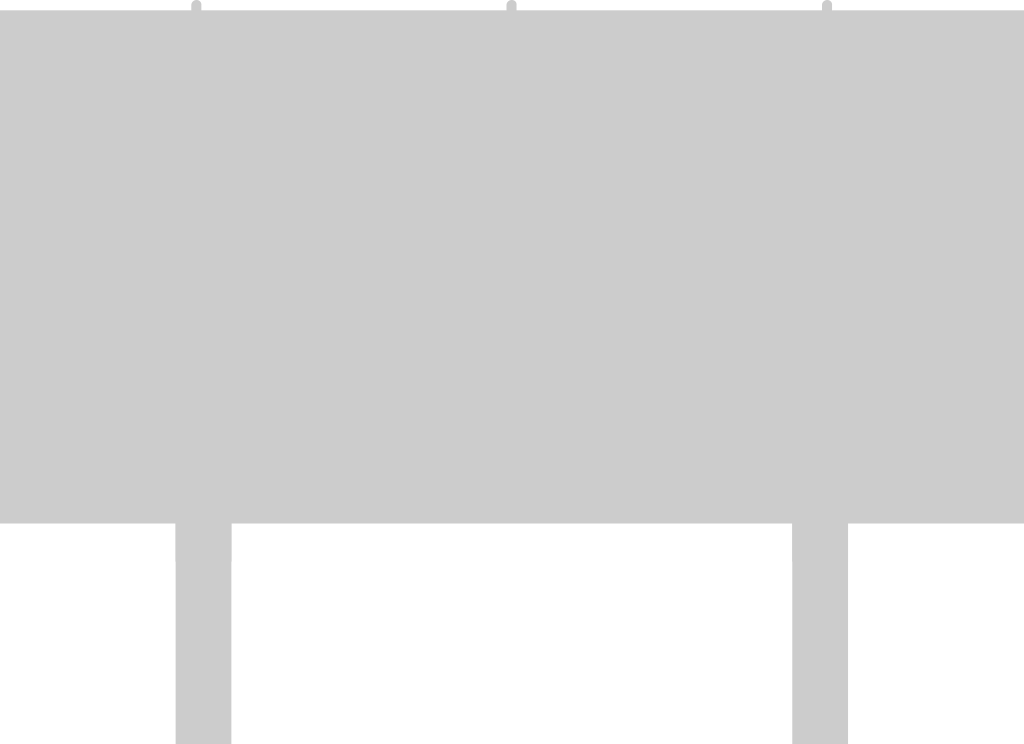 Sign billboard rectangle vector