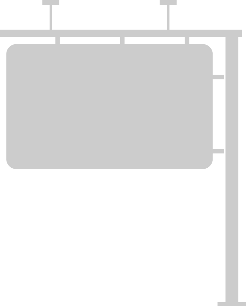 Sign bollboard vector