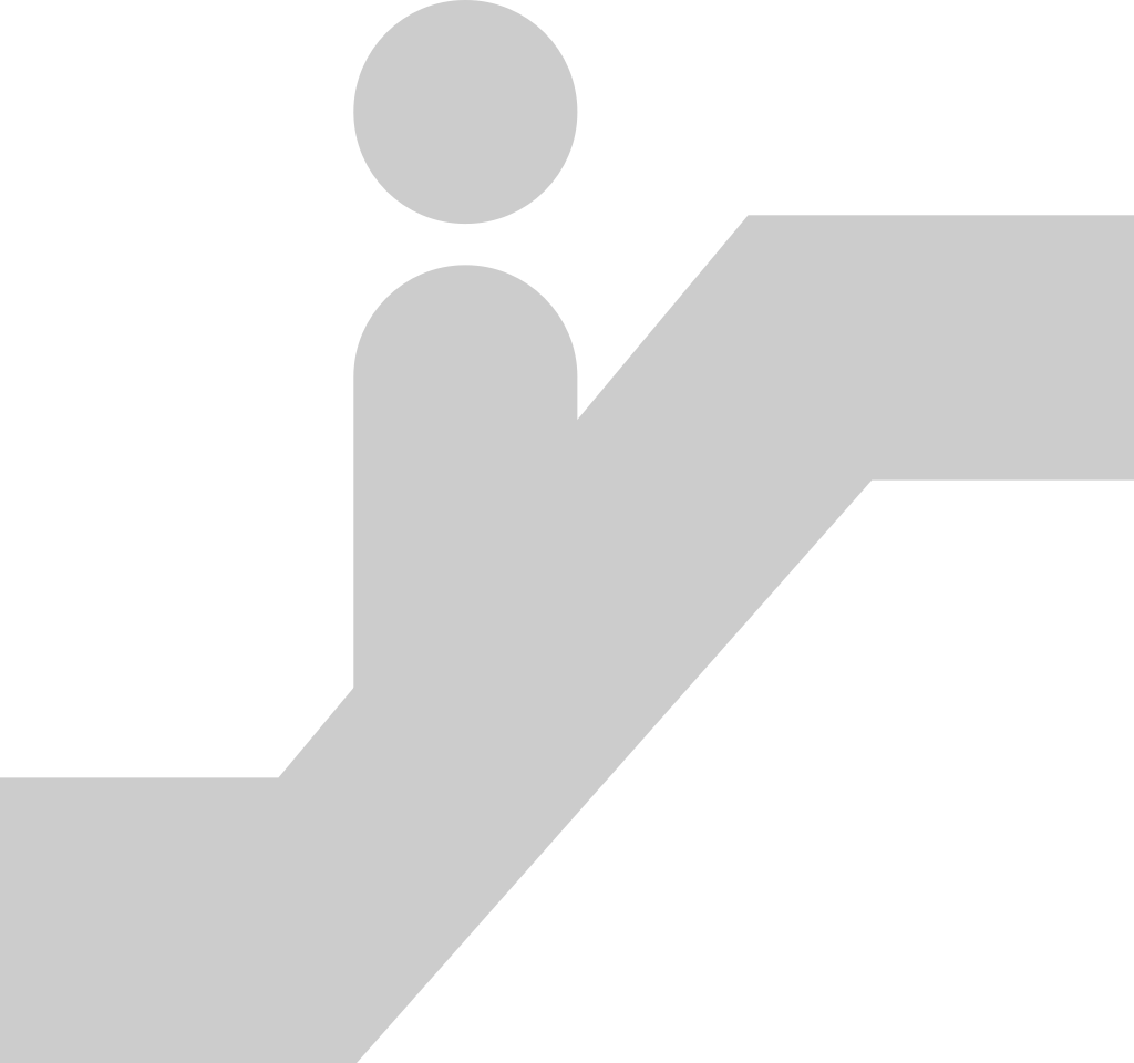 Sign escalator vector