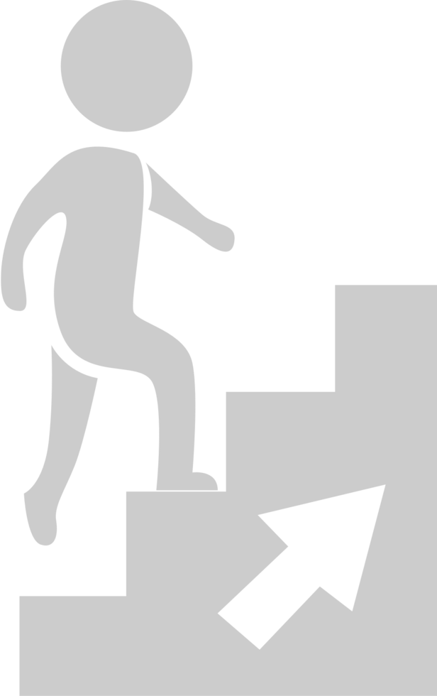 Sign up stair vector