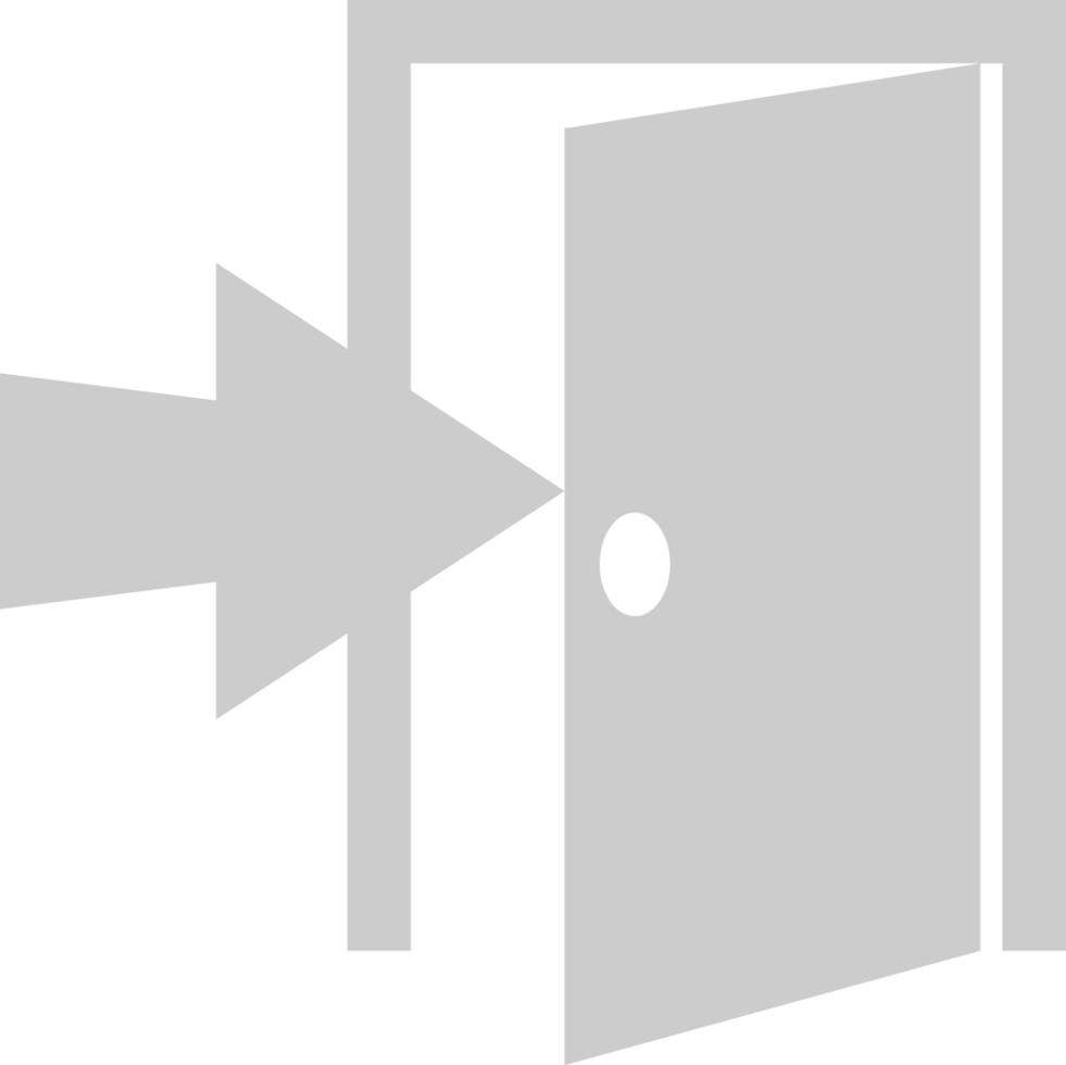 Sign exit door vector