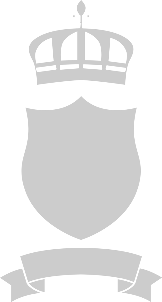 shield and crown  vector