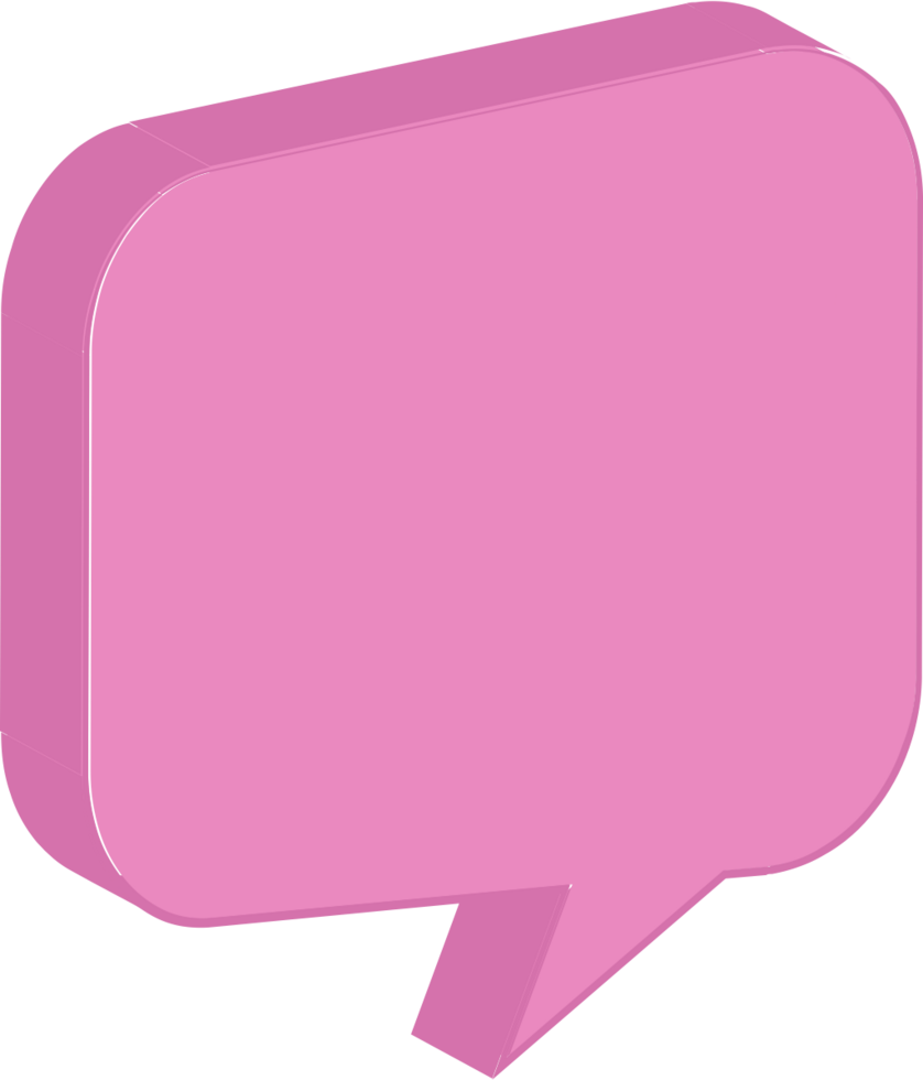 Speech bubbles isometric vector