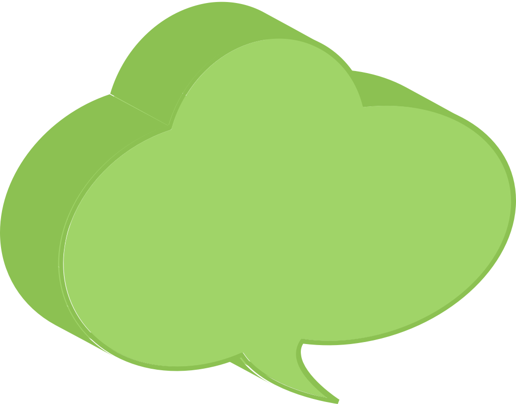 Speech bubbles isometric vector