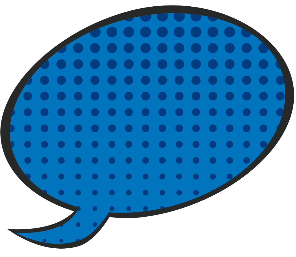 Half tone Speech bubble vector