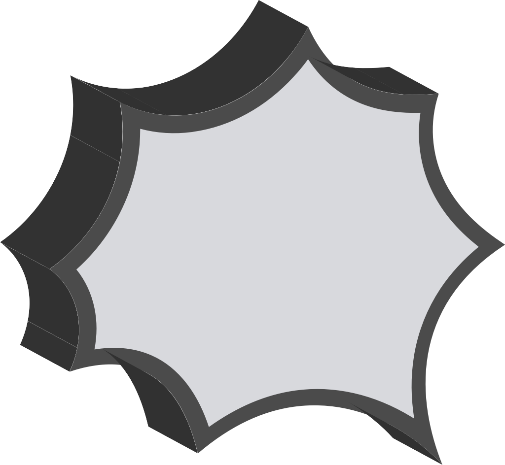 Speech bubble 3D vector