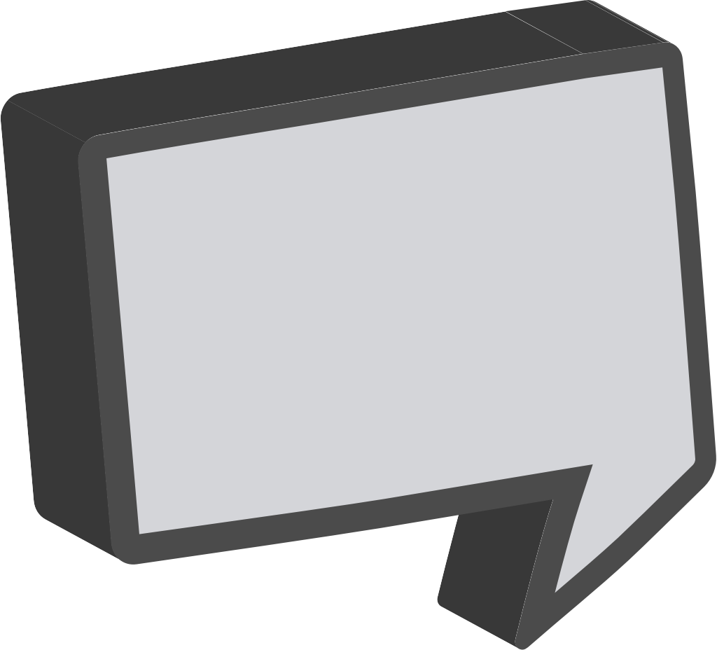 Speech bubble 3D vector