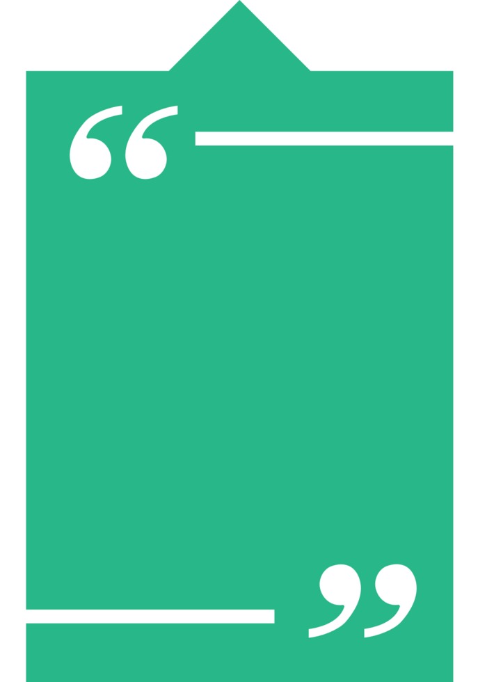 Quotation mark speech bubble vector