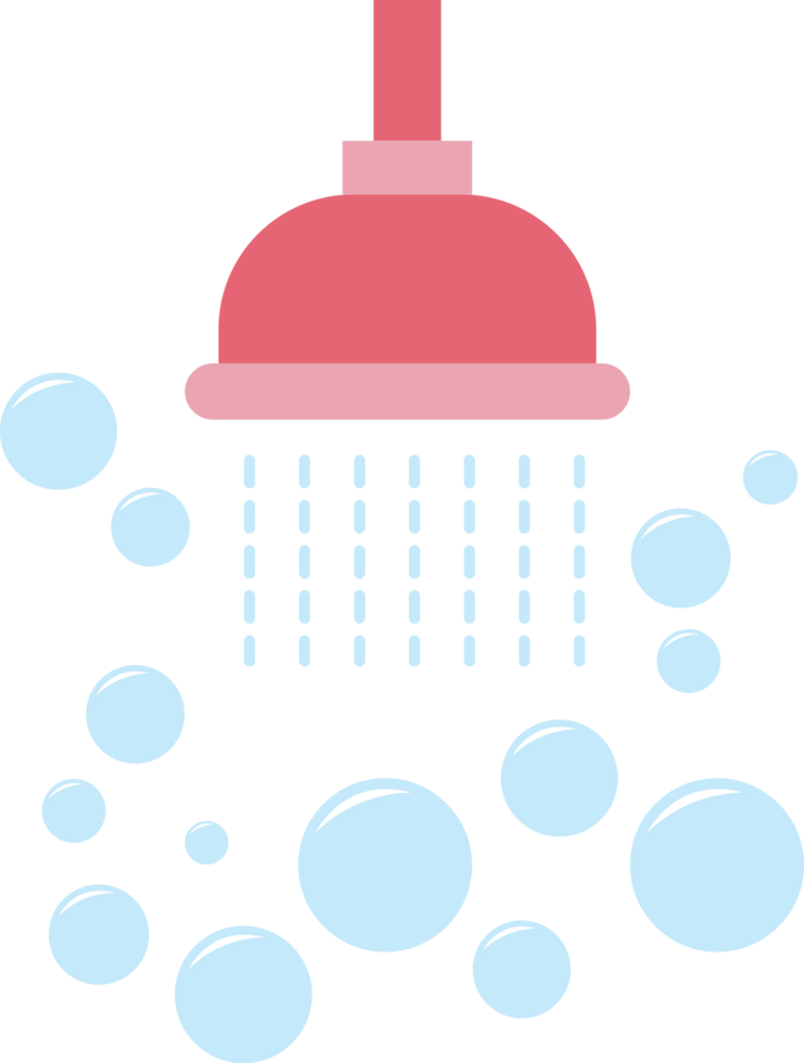 Bubble soap shower vector
