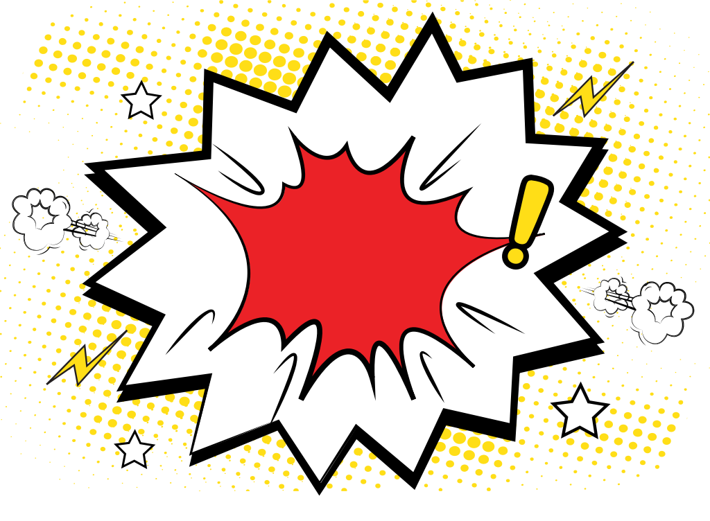 Speech bubble comic vector