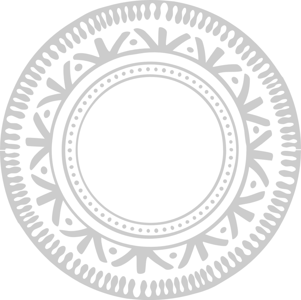 Circle boho style vector