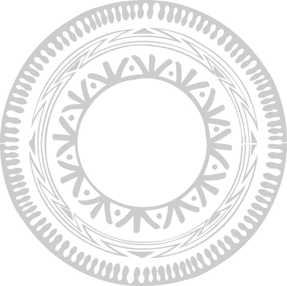 Circle boho style vector