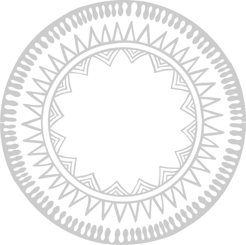 Circle boho style vector