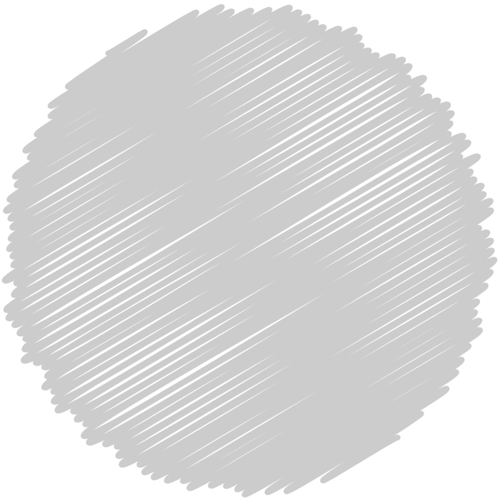 Circle scribble style vector
