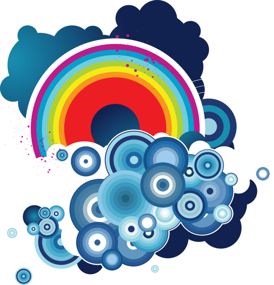 Circle rainbow vector