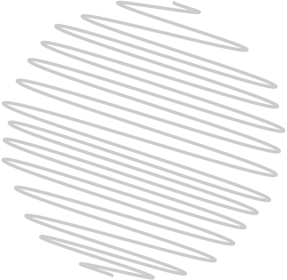 Circle scribble style vector