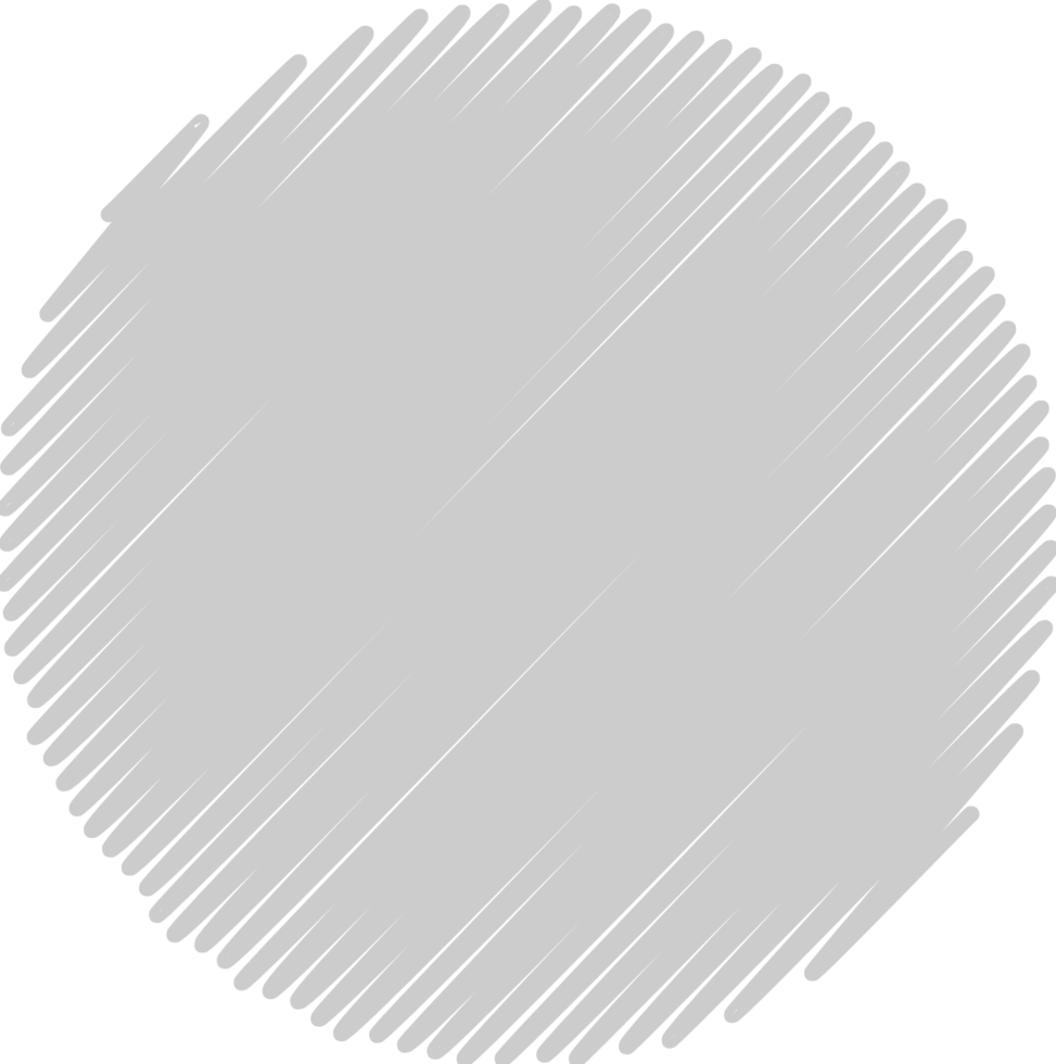 Circle scribble style vector