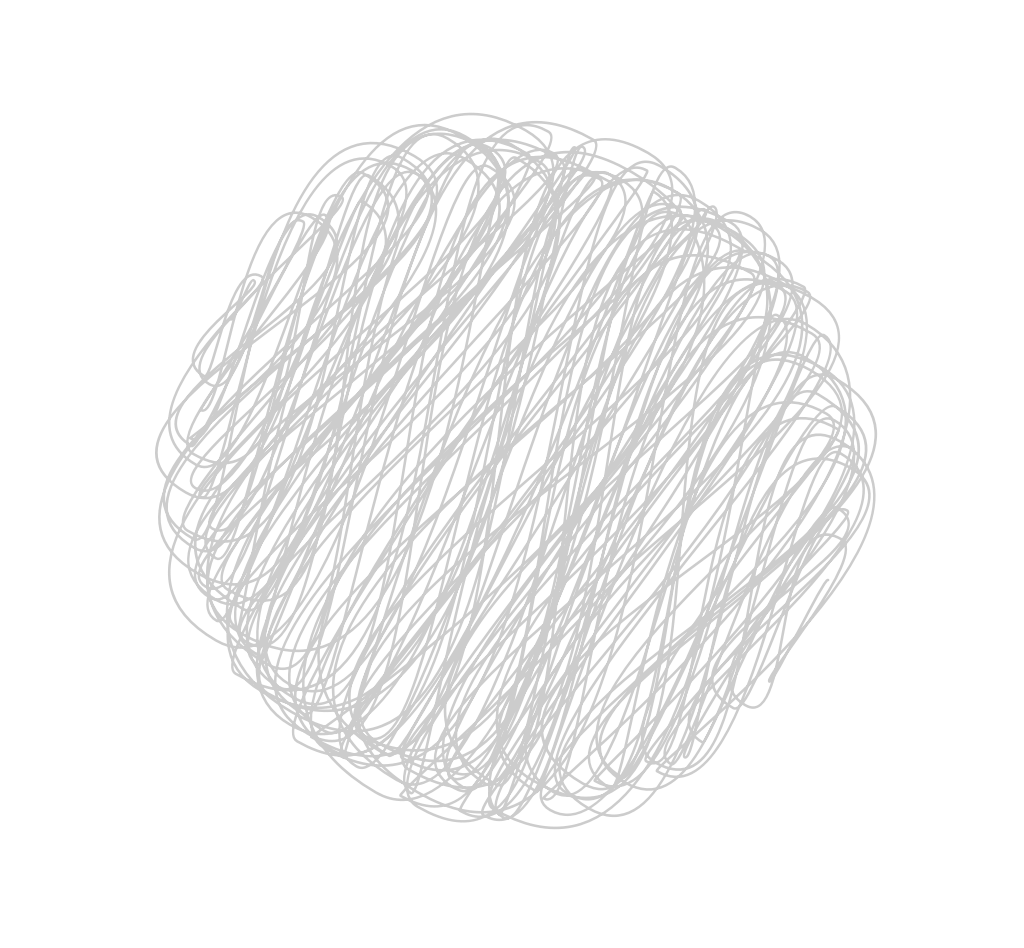 Circle scribble style vector