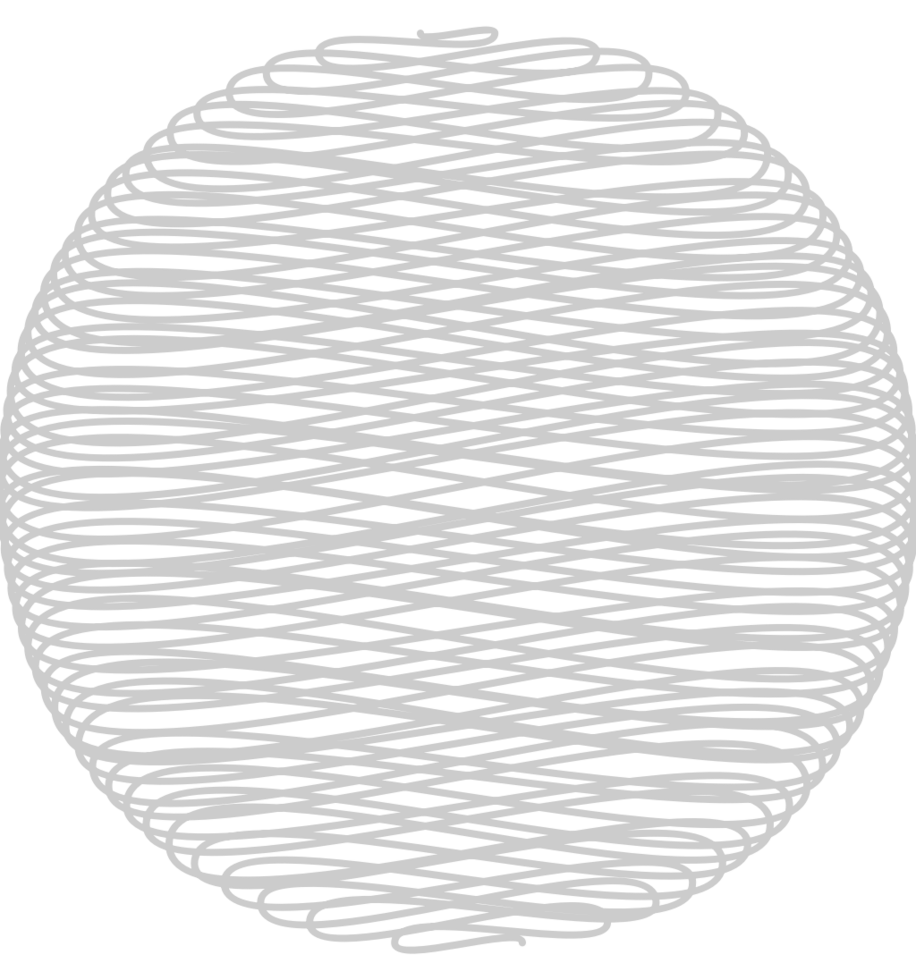 Circle scribble style vector