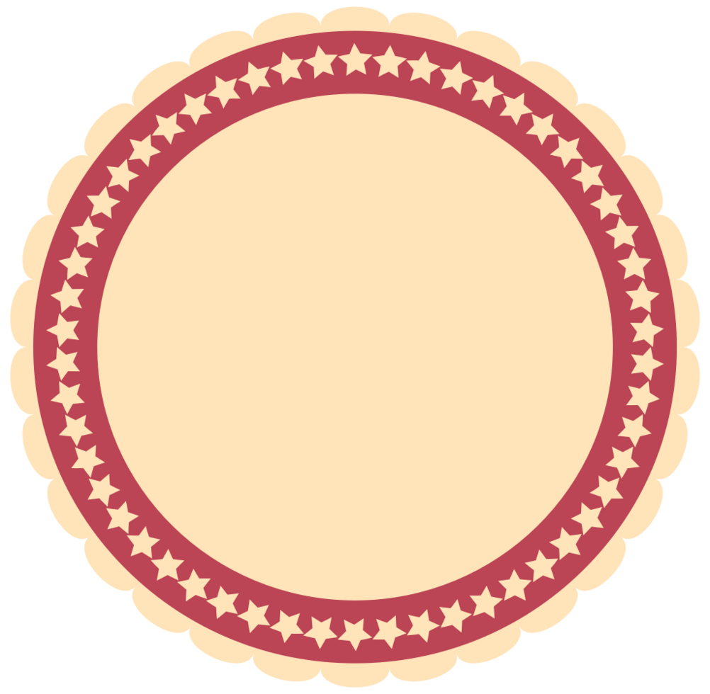 Circle star emblem vector