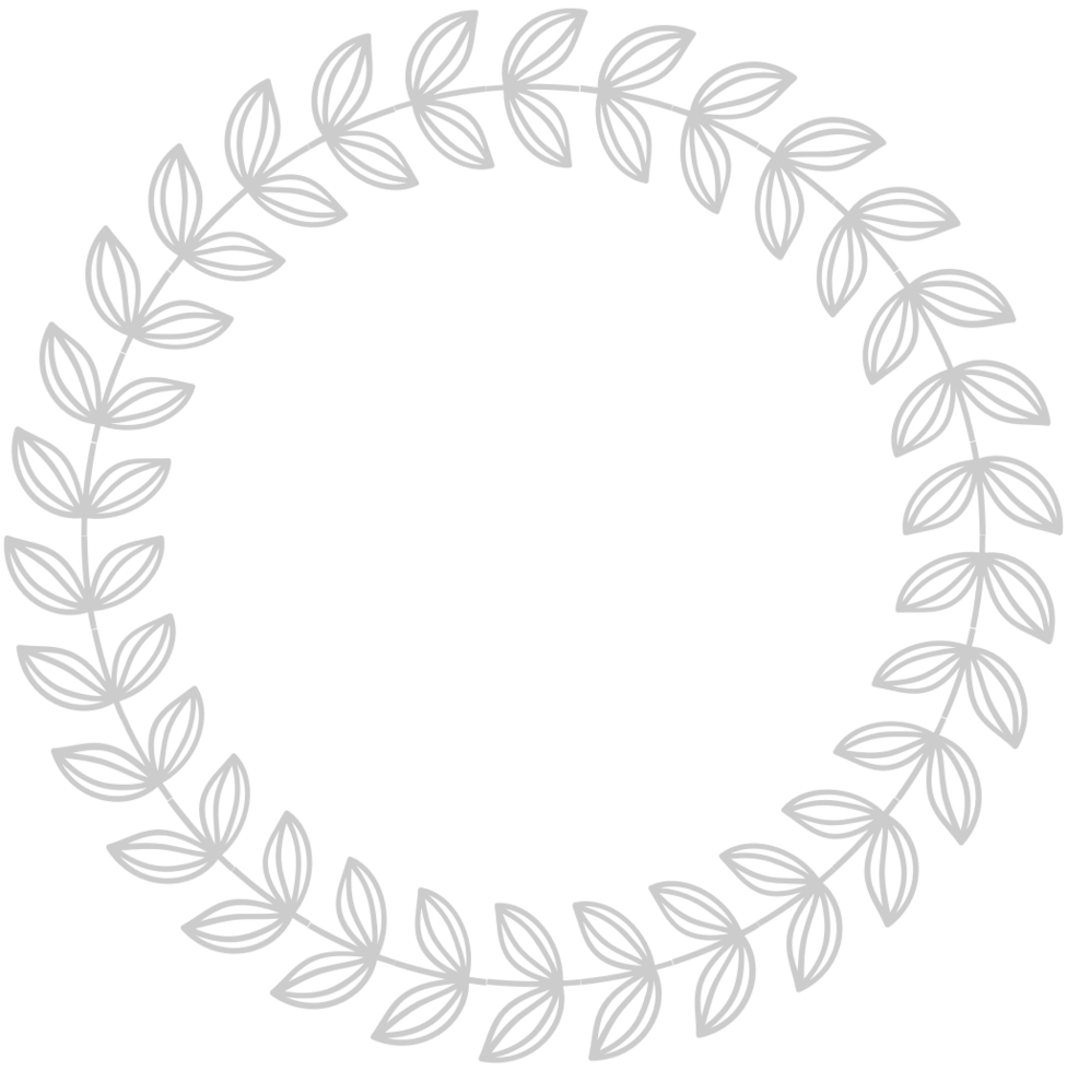 Circle abstract leaf vector