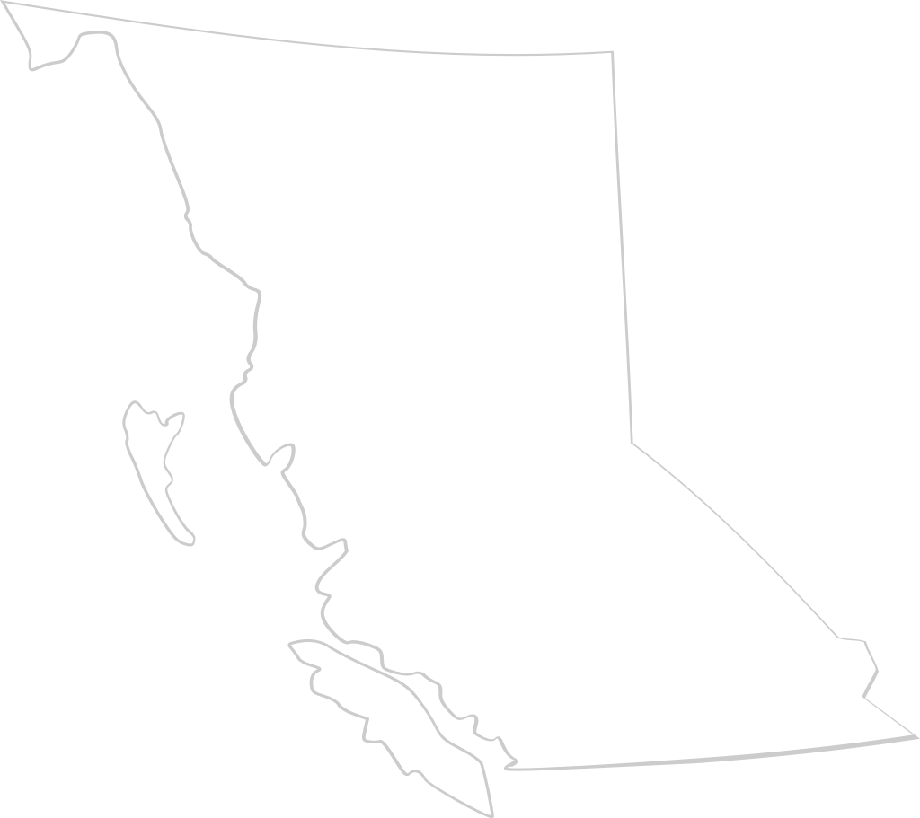 british columbia map vector