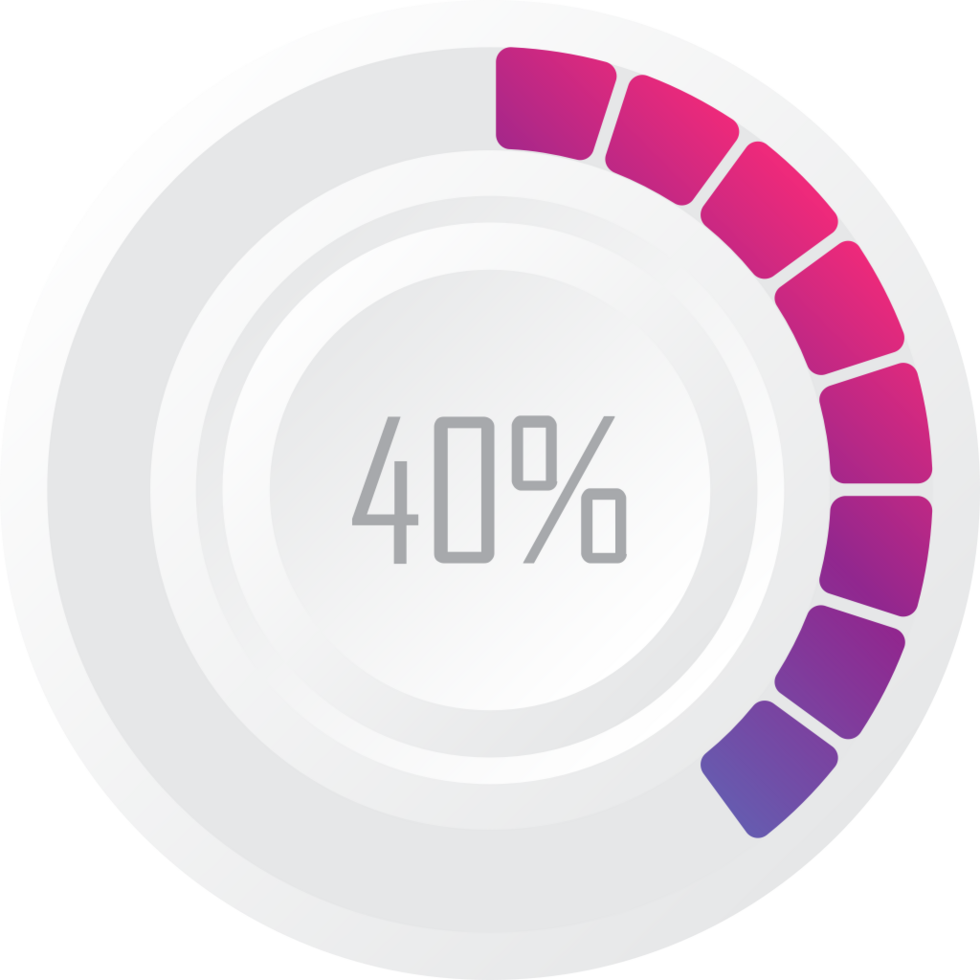 Circle preloader 40% vector