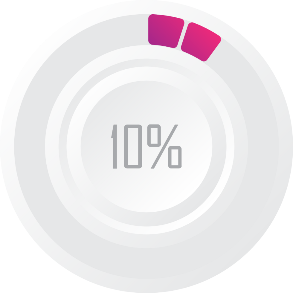 Circle preloader 10% vector