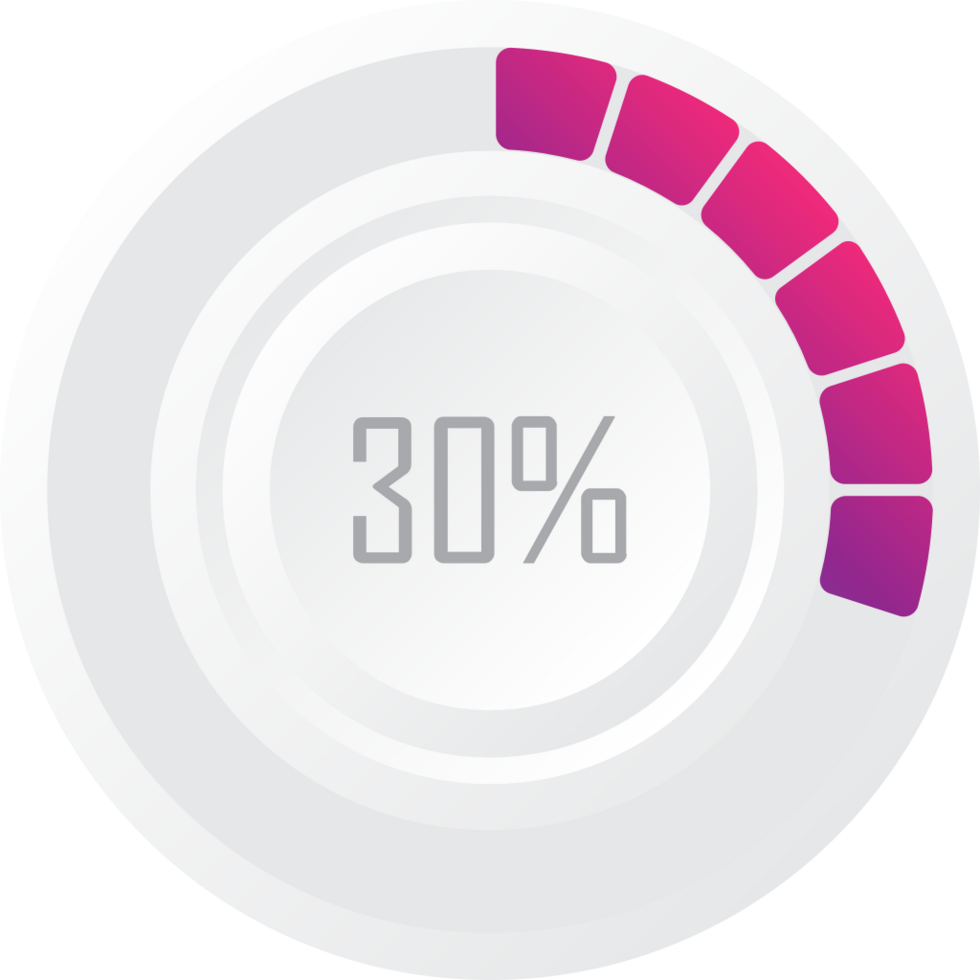 Circle preloader 30% vector