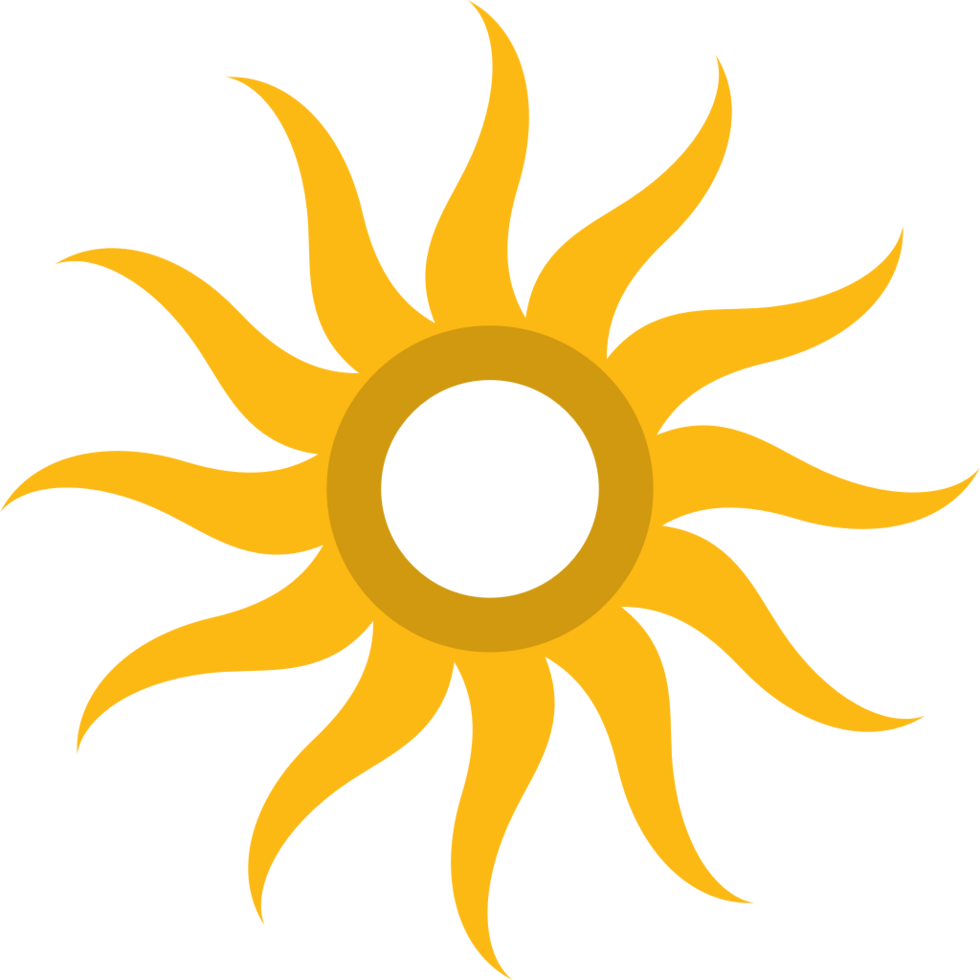 Circle logo sun vector