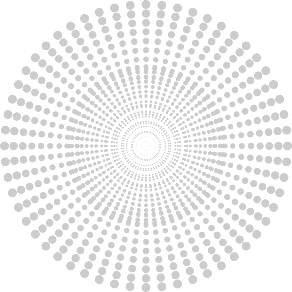 túnel de punto circular vector