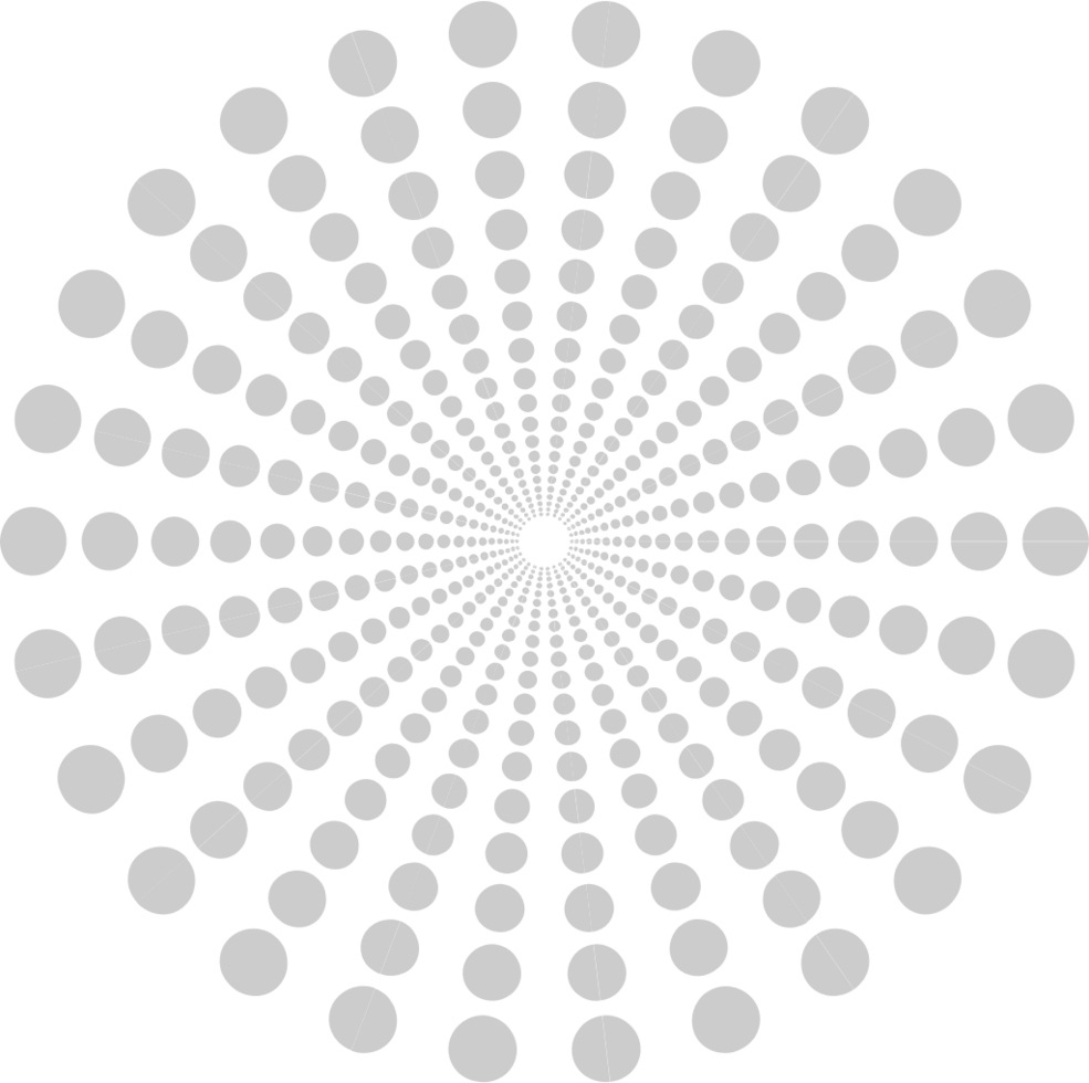 túnel de punto circular vector