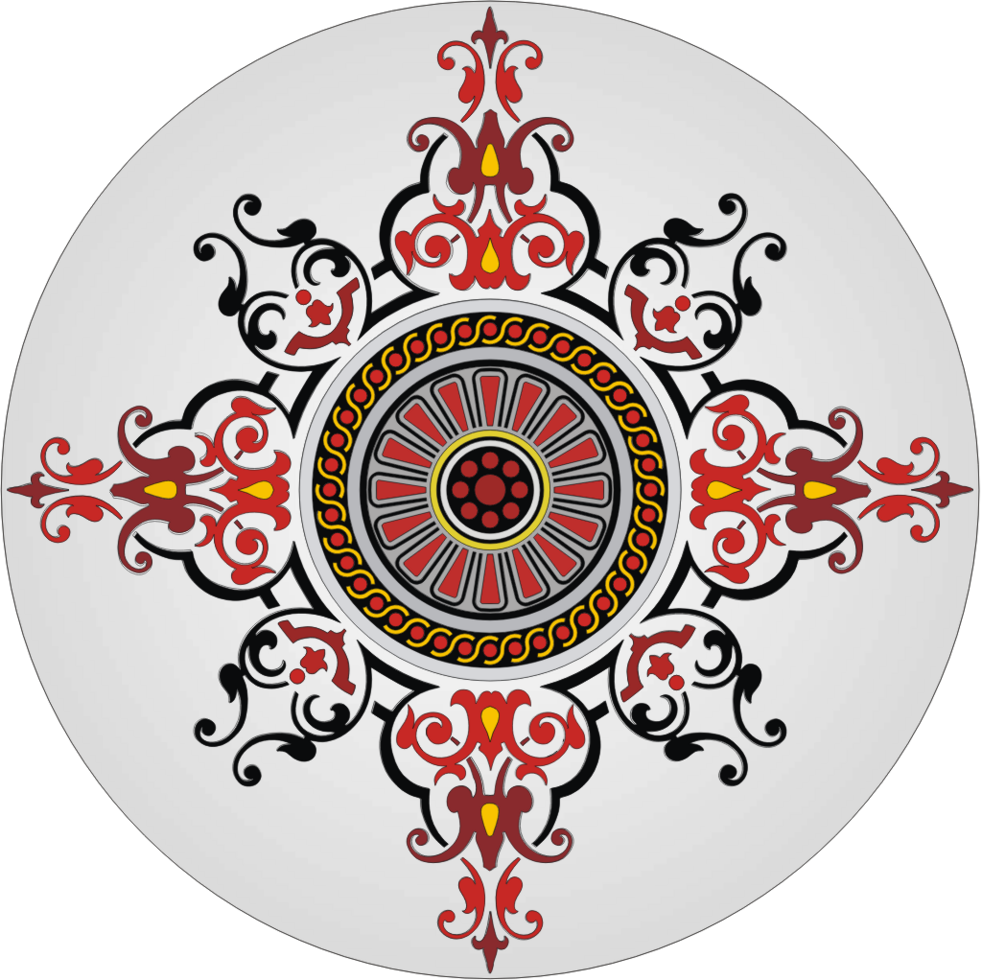Circle floral vector