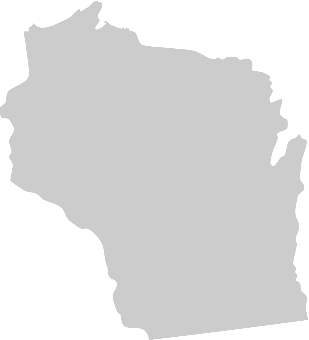 wisconsin map 36643413 Vector Art at Vecteezy