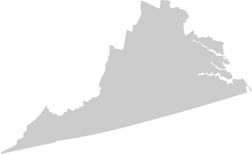 mapa de virginia vector